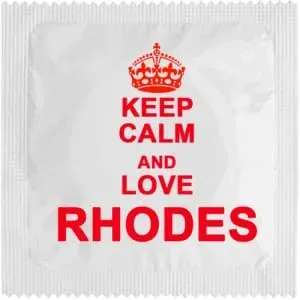 Callvin Grèce Keep Calm And Love Rhodes préservatif latex