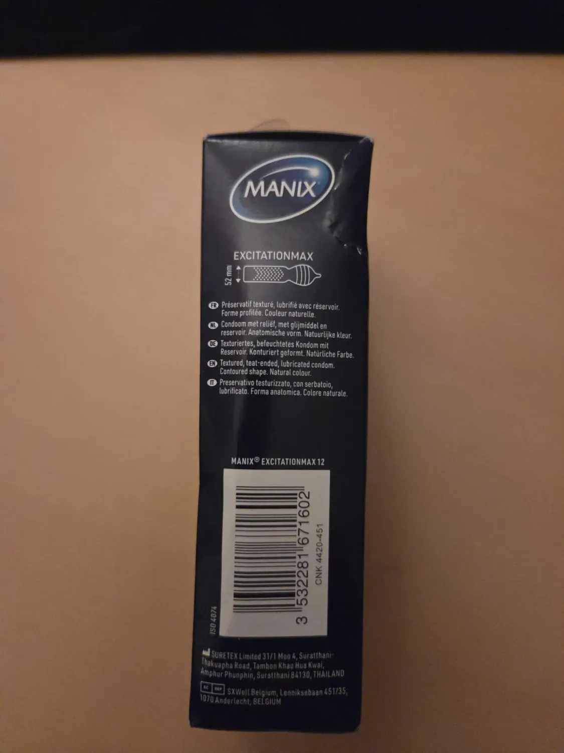 Manix Excitation Max préservatifs x12 chauffant perlé