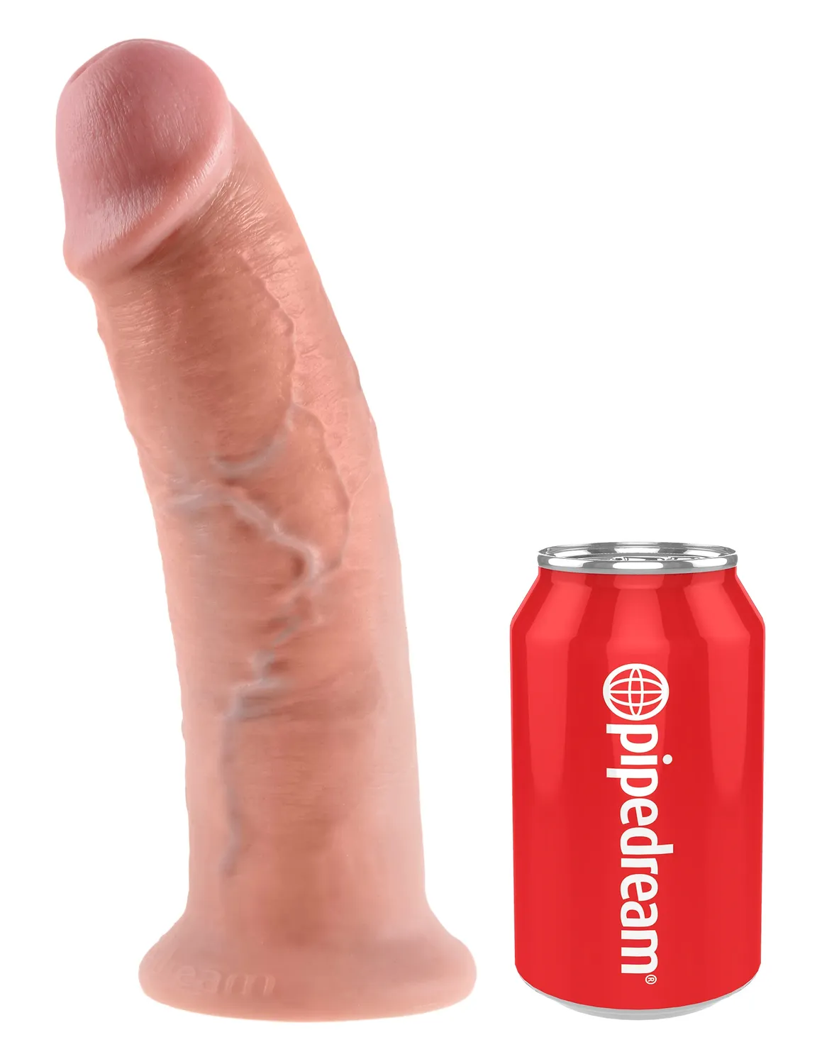 King Cock 10" Cock gode réaliste à ventouse clair