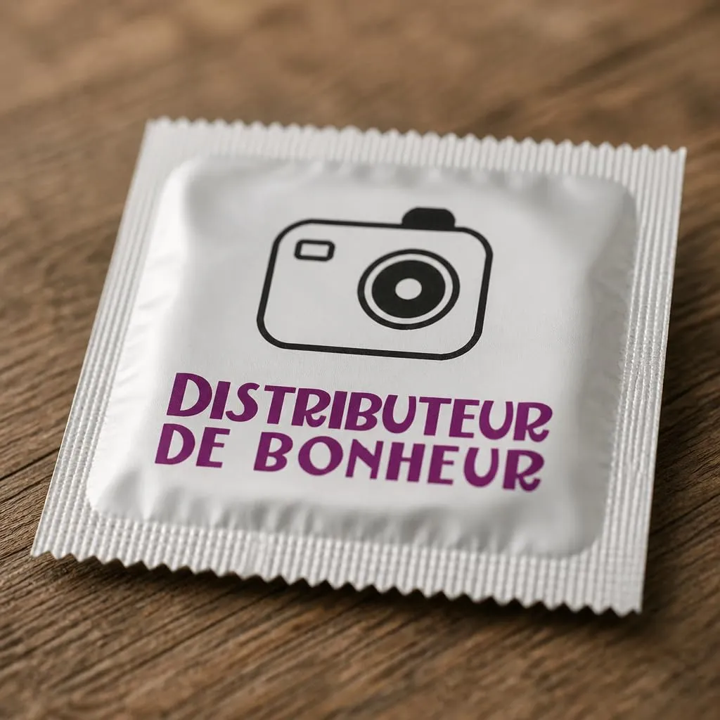 Callvin Distributeur de bonheur préservatif lot 5 à personnaliser
