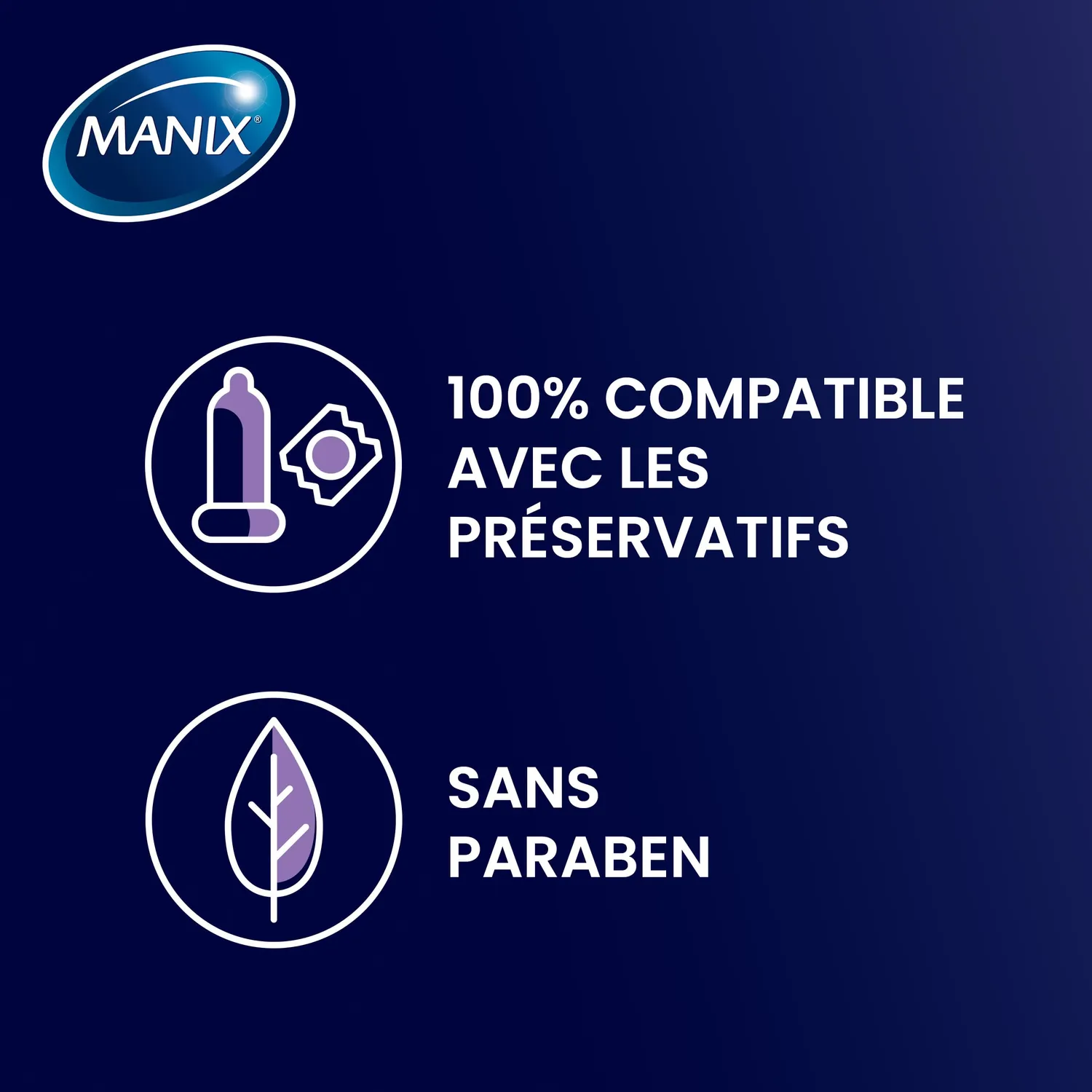 Manix Infiniti gel lubrifiant 100 ml silicone longue durée