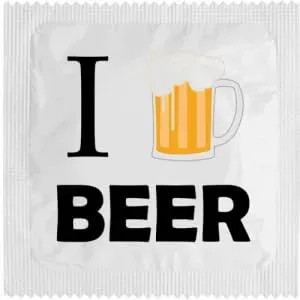 Callvin Allemagne I Love Beer préservatif latex fin