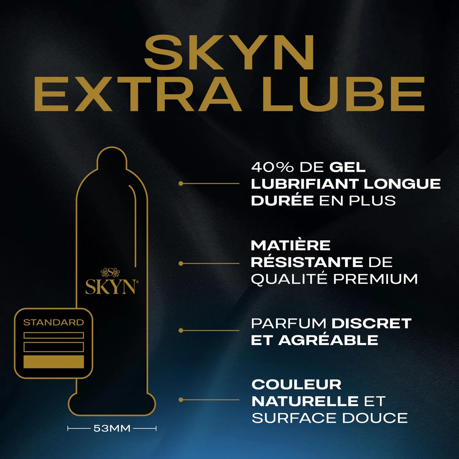 SKYN Extra Lubrifié Original préservatifs lot 60