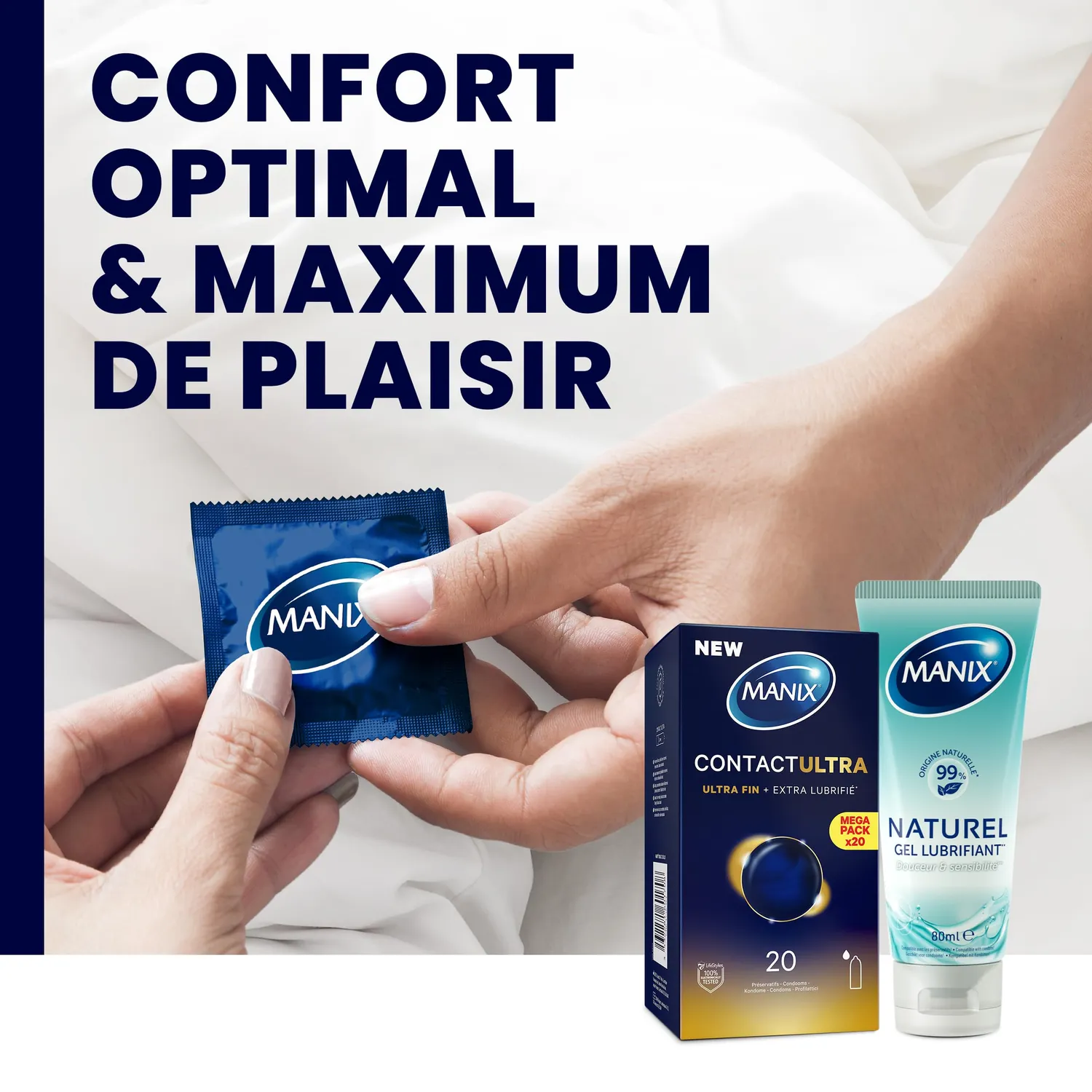 Manix Contact Ultra préservatifs boîte de 20 ultra-fins