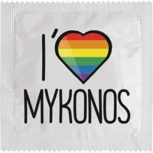 Callvin Grèce I Love Myconos préservatif latex fin