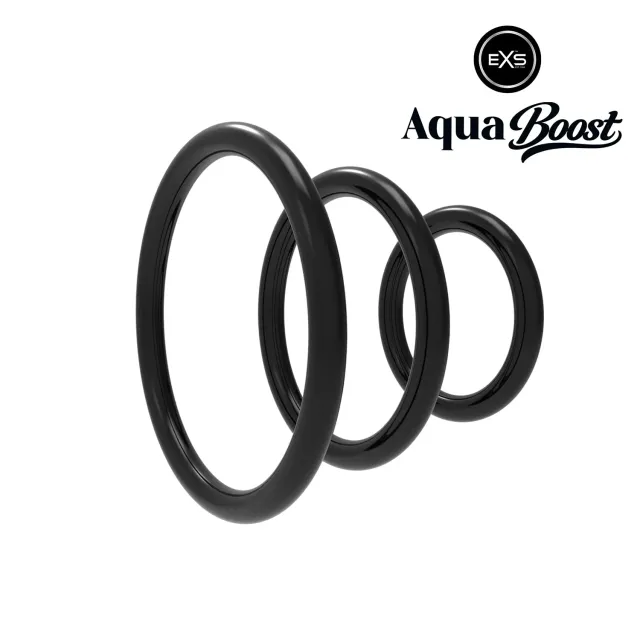 EXS AquaBoost anneaux péniens No.1 lot 3 tailles TPE