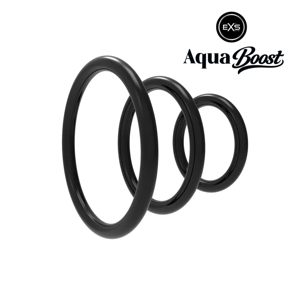 EXS AquaBoost anneaux péniens No.1 lot 3 tailles TPE