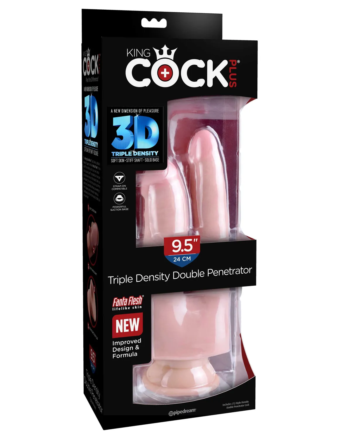 King Cock Plus 9.5" Double Penetrator gode double