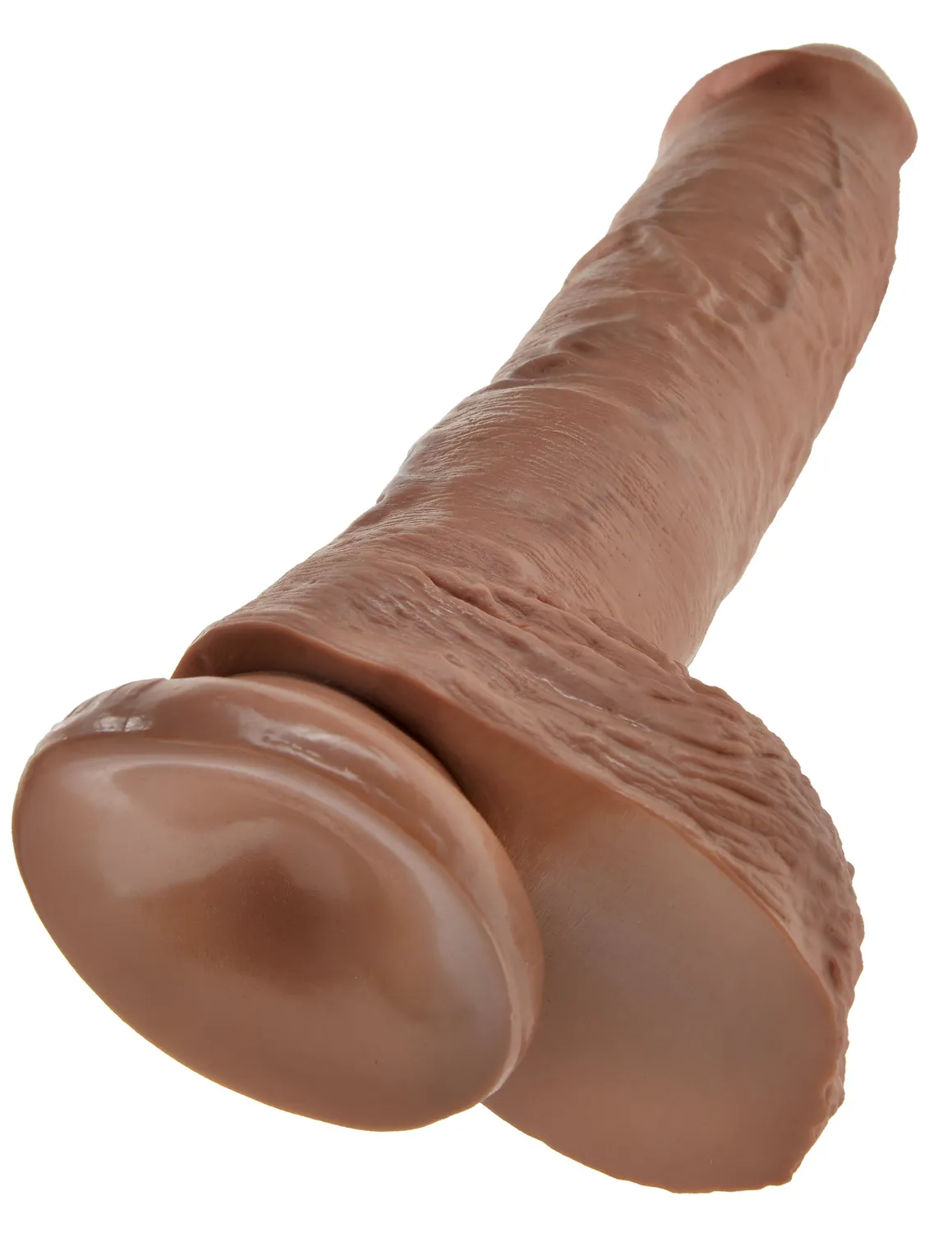 King Cock 10" Cock with Balls gode réaliste ventouse tan