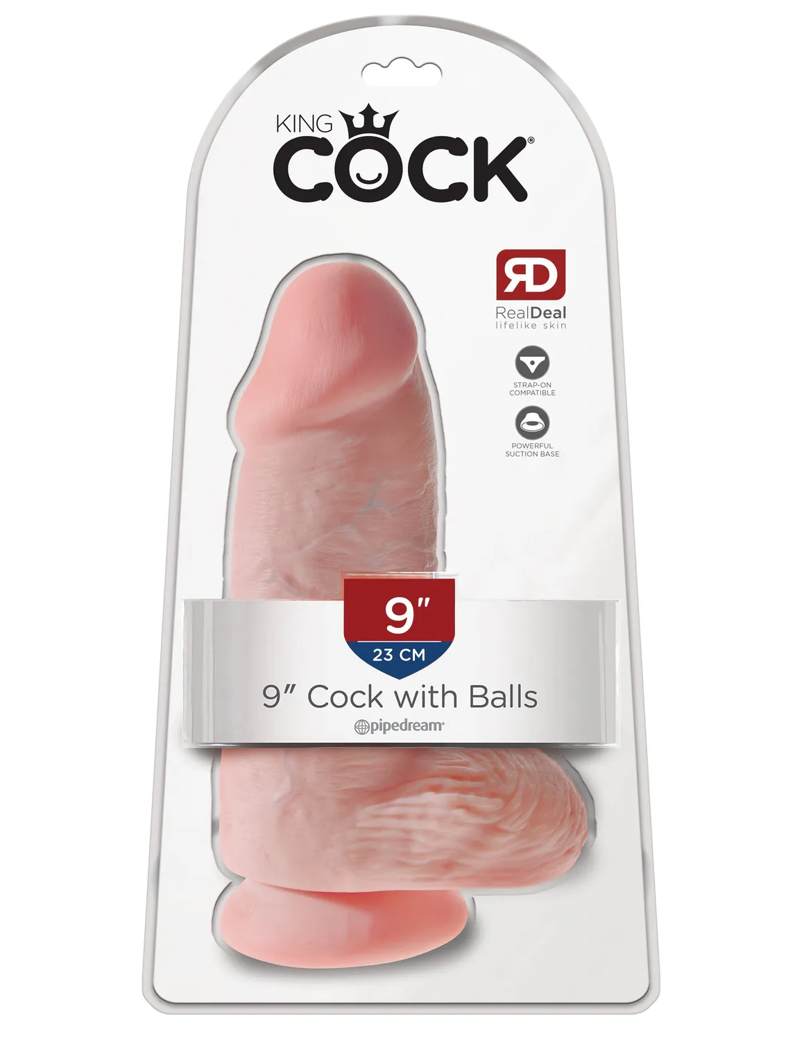 King Cock 9" Chubby gode large épais 23cm ventouse