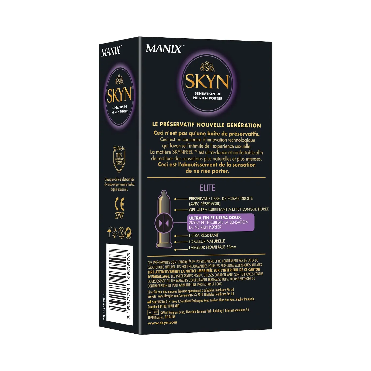 Skyn Selection Elite préservatifs sans latex lot de 60 ultra-fins