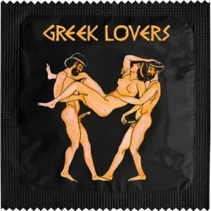 Callvin Grèce Greek Lover Black 7 préservatif latex fin