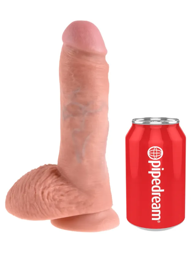 King Cock 8 Cock gode testicules clair ventouse