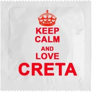 Callvin Grèce Keep Calm And Love Creta préservatif latex