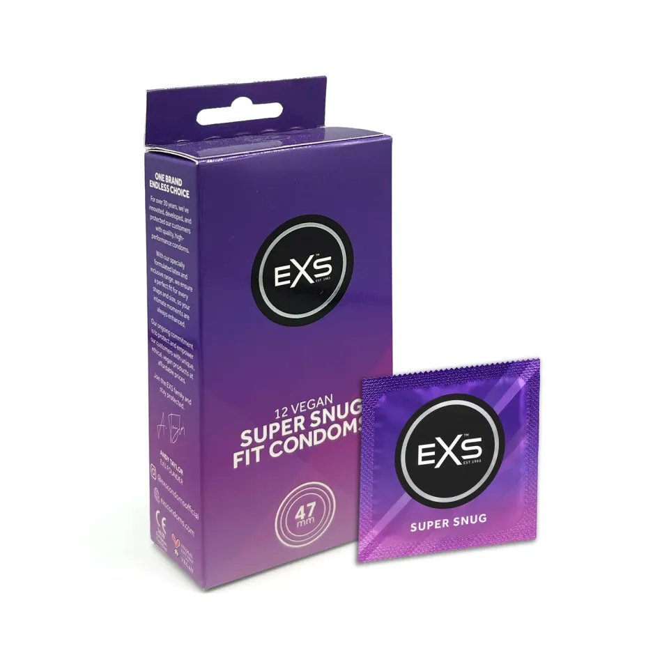EXS Super Snug préservatifs ajustés 47mm 12 pièces