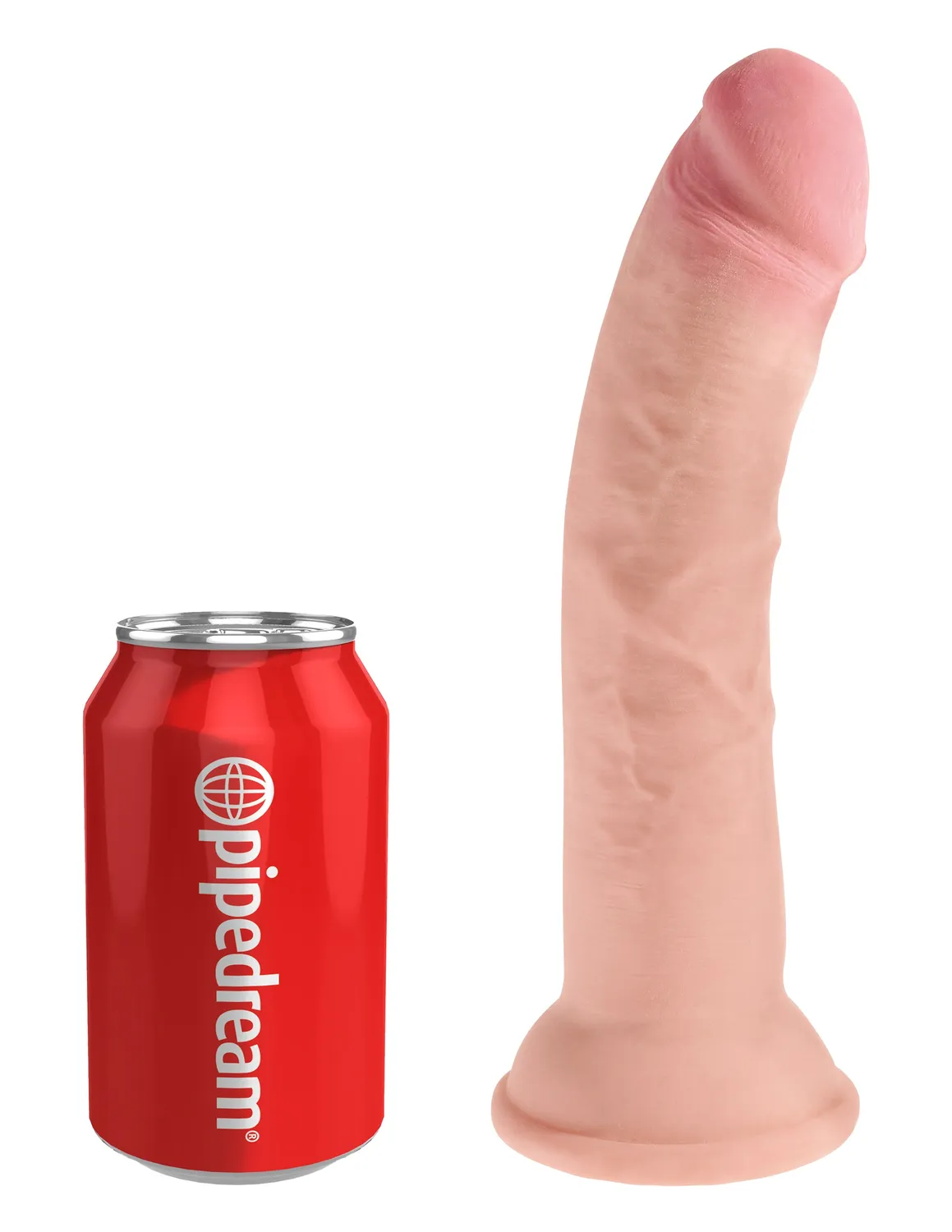King Cock Plus 8 pouces gode triple densité clair