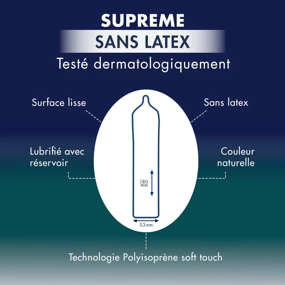 Manix Suprême préservatifs x10 fins sans latex