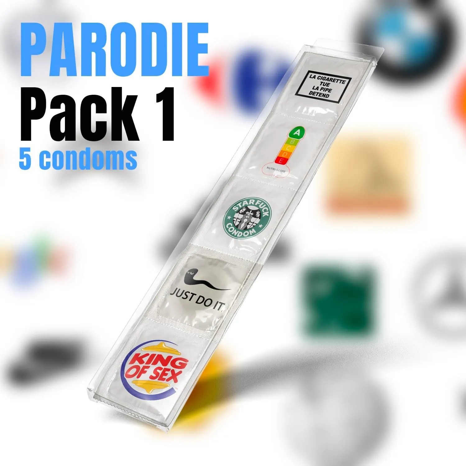 Callvin Parodique 2 préservatifs Cristal x5 humour