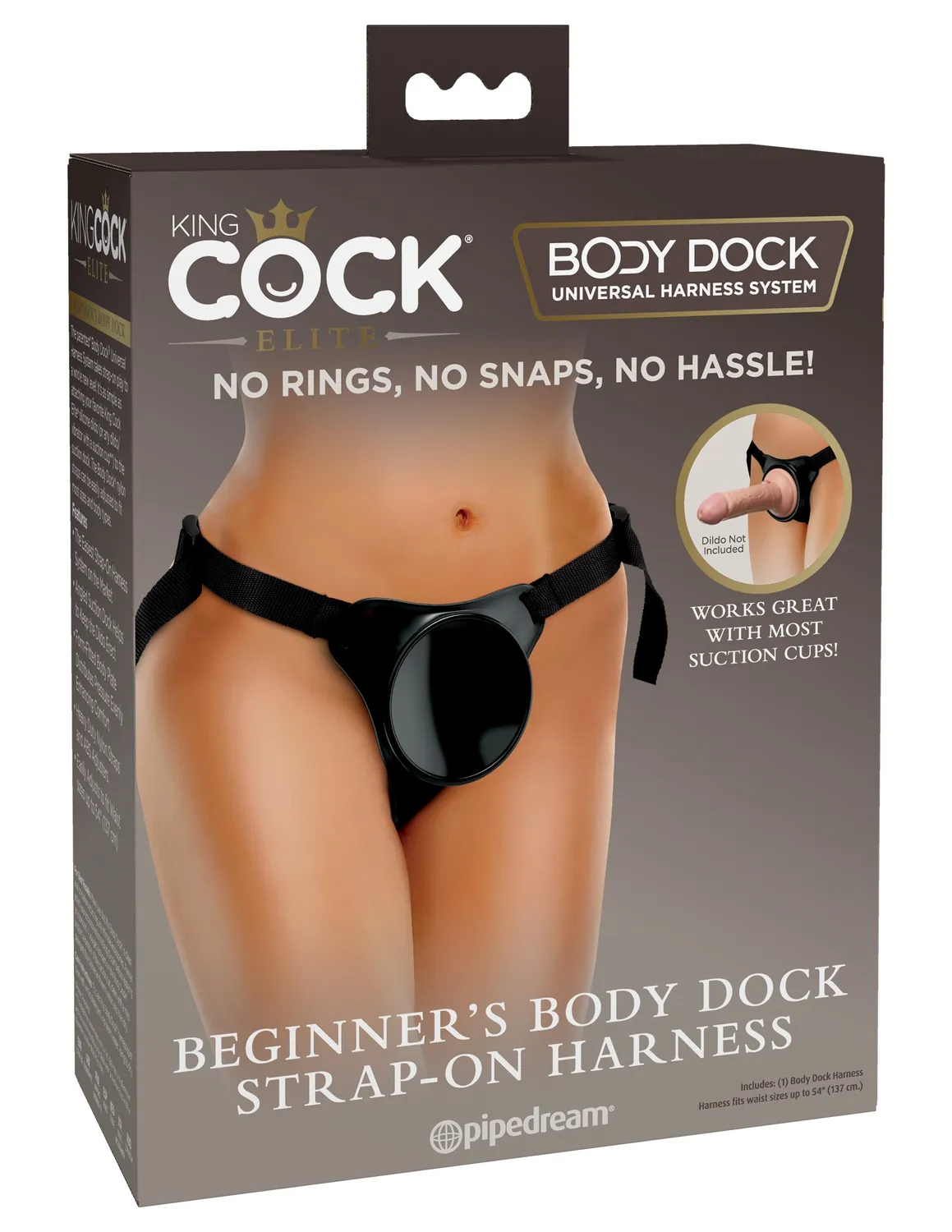 King Cock Elite Body Dock harnais strap-on ventouse