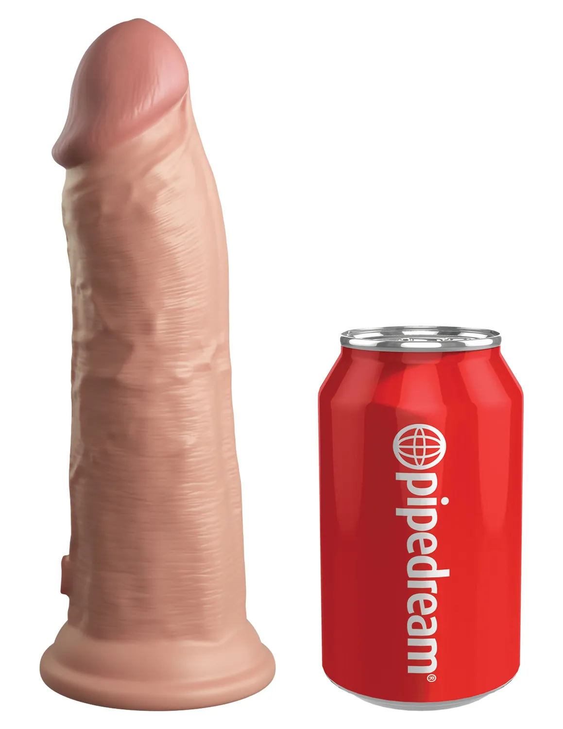 King Cock Elite 8 gode vibrant silicone double densité clair