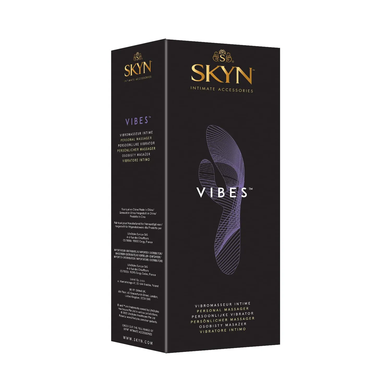 SKYN Vibes vibromasseur violet 18 cm 20 vitesses