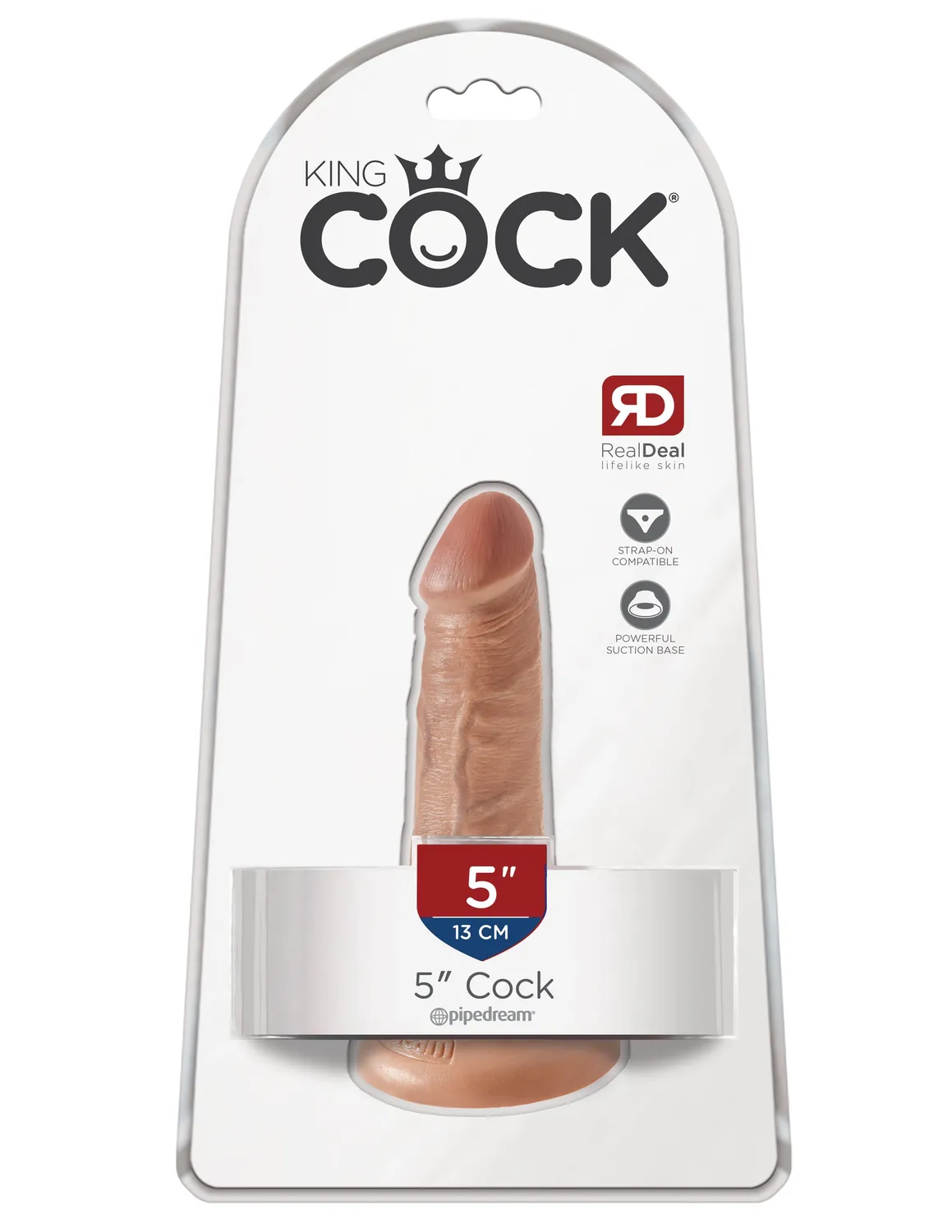 King Cock 5" Cock gode débutant 13cm chair ventouse