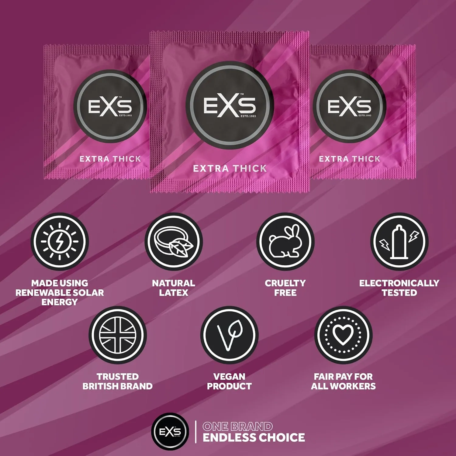 EXS Extra Thick préservatifs épais 53mm 12 pièces