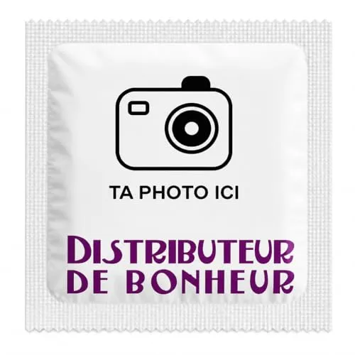 Callvin Distributeur de bonheur préservatif lot 5 à personnaliser