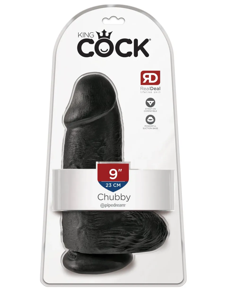 King Cock 9 Chubby gode réaliste noir extra large