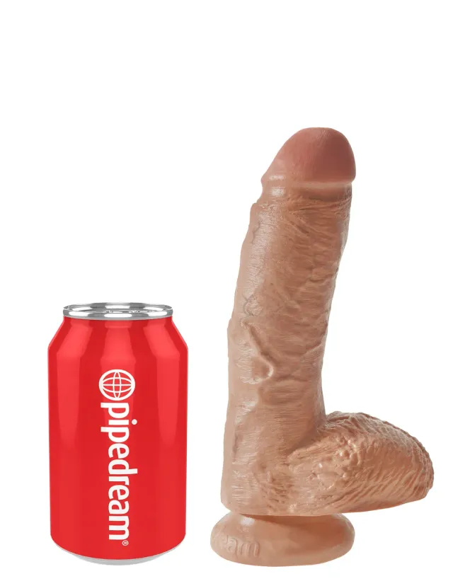 King Cock 8" gode réaliste chair avec ventouse
