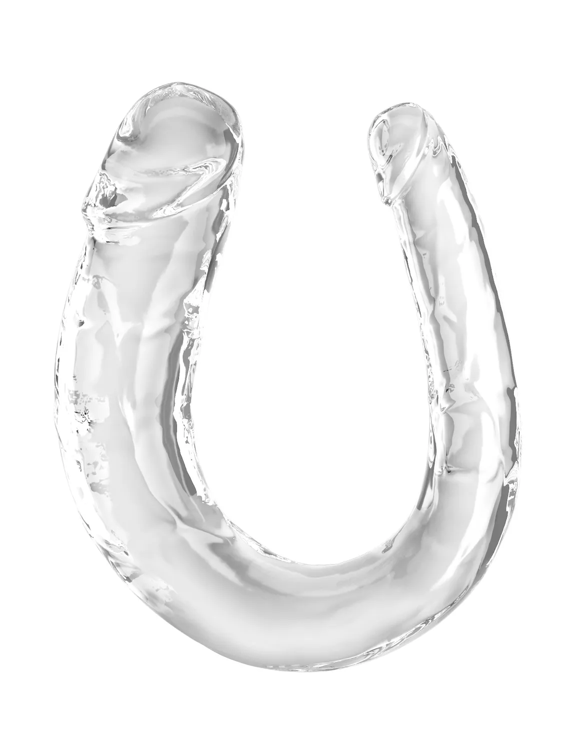 King Cock Clear Double Trouble double gode transparent