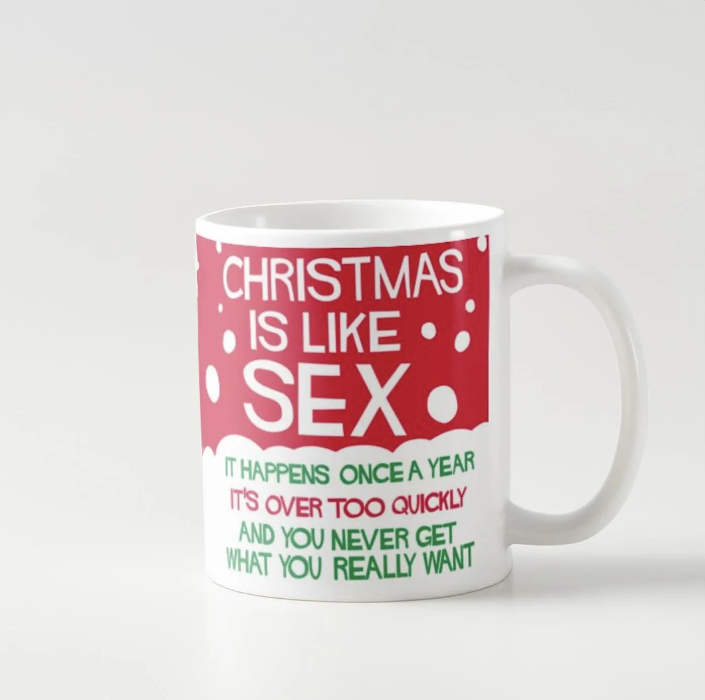 Callvin Joyeux Noël Enculé mug humour 330ml céramique