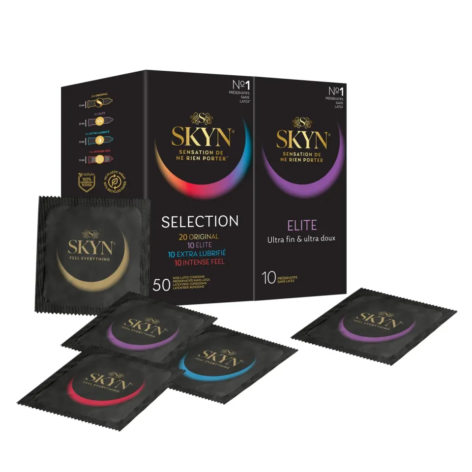 Skyn Selection Elite préservatifs sans latex lot de 60 ultra-fins