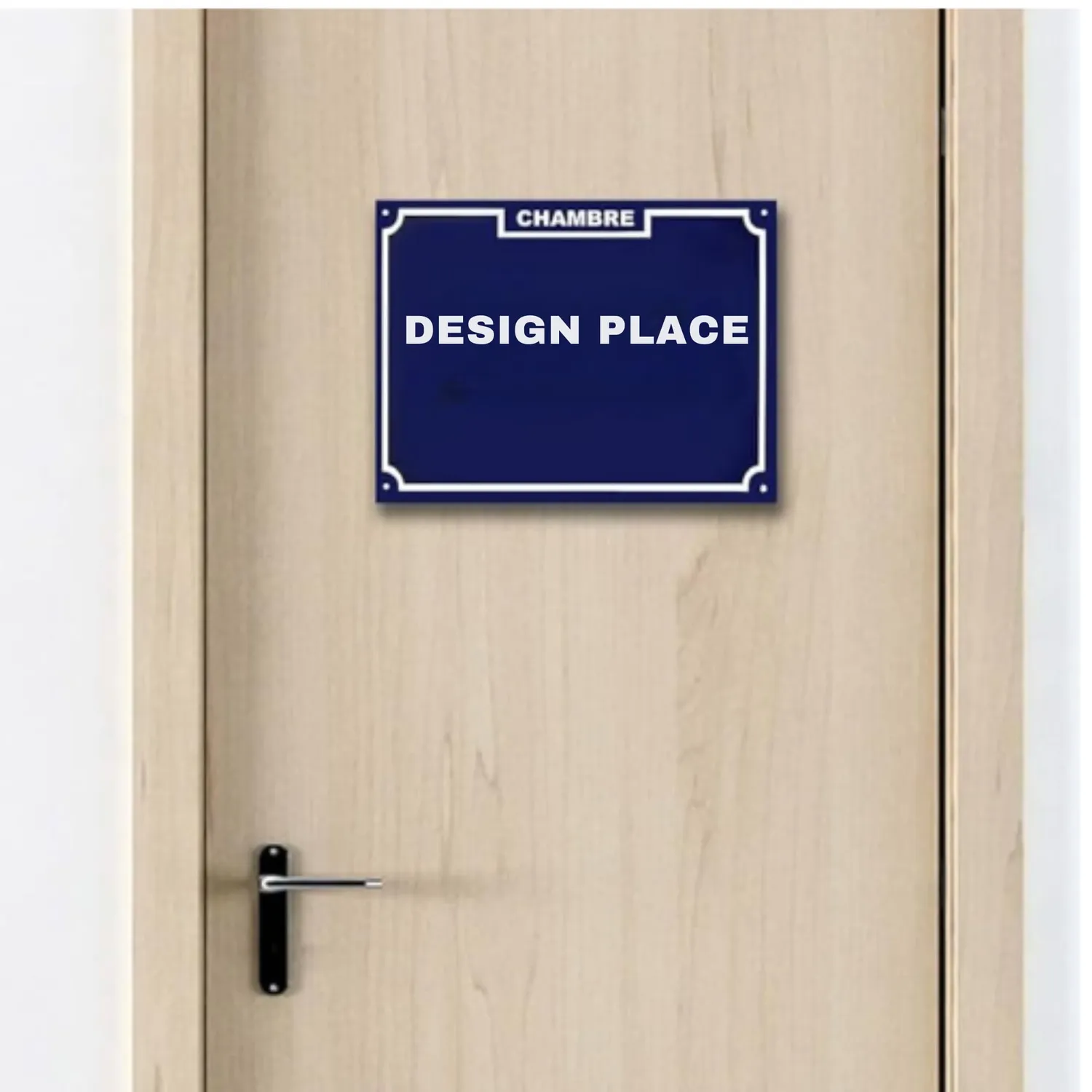 Callvin Moderne plaque rue alu 15x20 cm personnalisée
