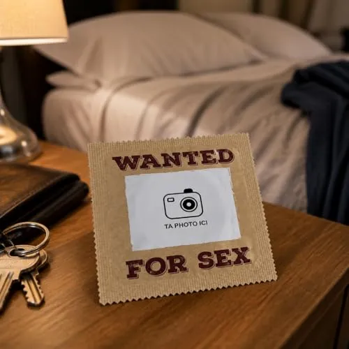 Callvin Wanted for sex préservatifs personnalisables lot de 5 latex