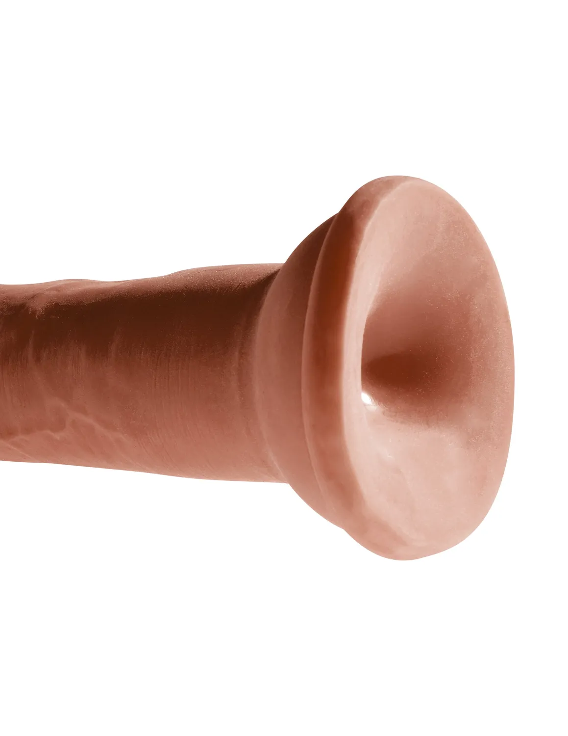 King Cock Plus 8 Triple Density gode réaliste marron ventouse