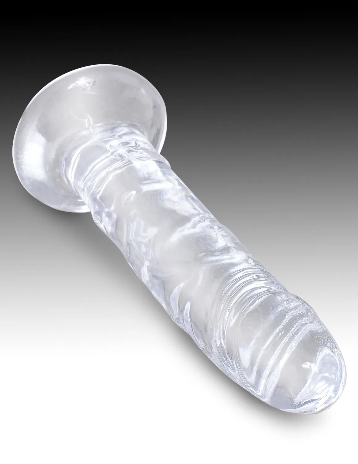 King Cock Clear 6" gode transparent sans bourse