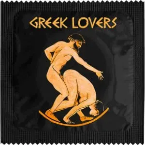 Callvin Grèce Greek Lover Black 8 préservatif latex fin