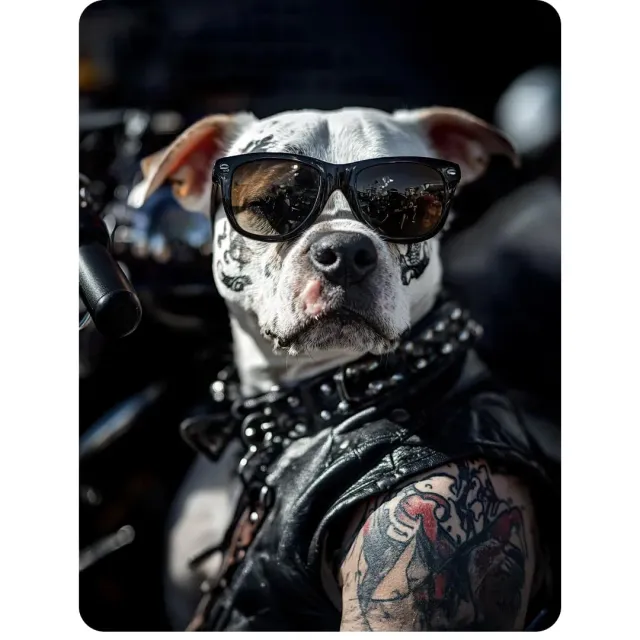 Callvin Magni'Fix tableau aluminium 21x30 cm Badass Dog