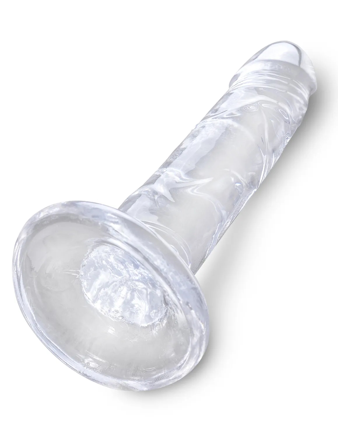 King Cock Clear 6" gode transparent sans bourse