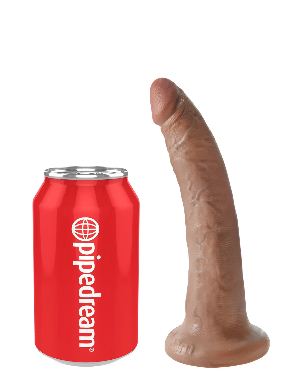 King Cock 7 pouces gode réaliste ventouse teint hâlé