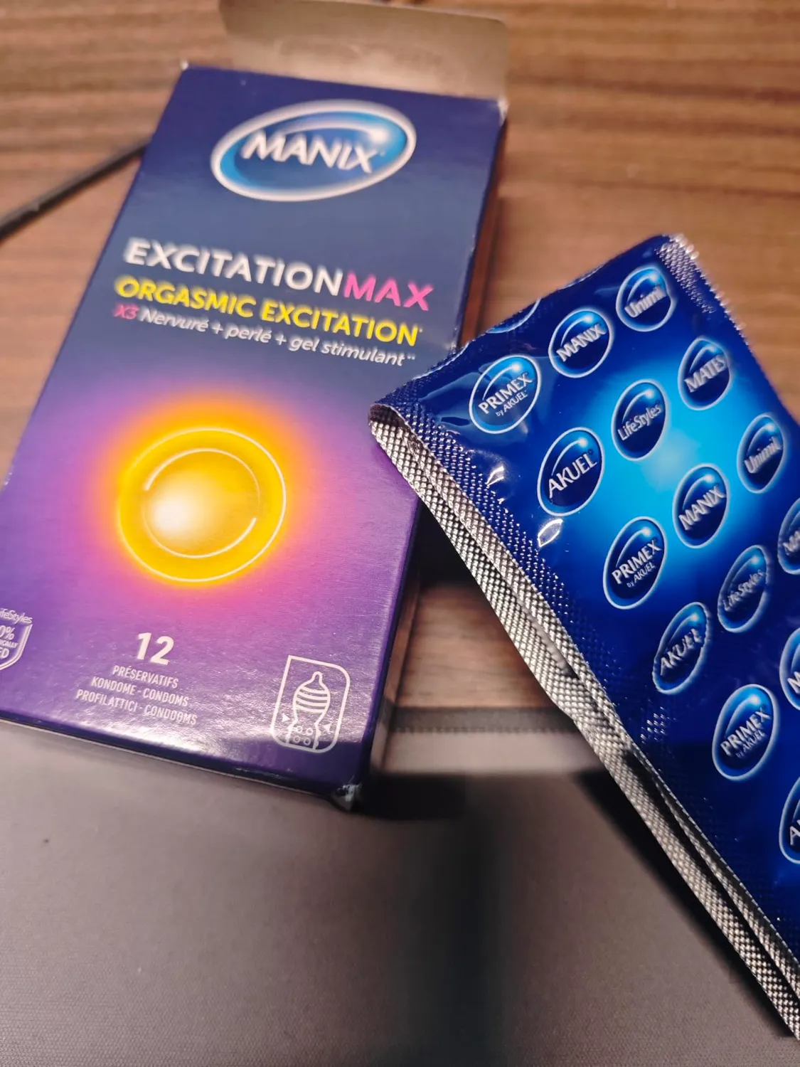 Manix Excitation Max préservatifs x12 chauffant perlé