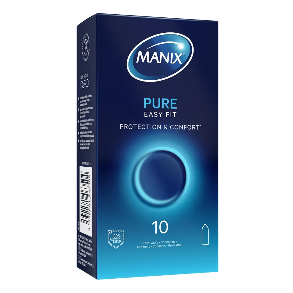 Manix Pure préservatifs x10 classique 53 mm