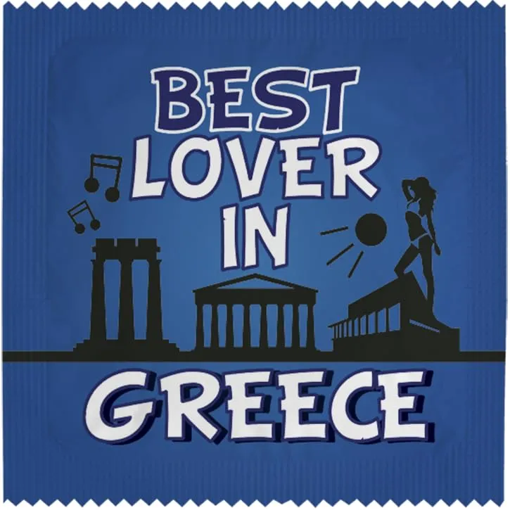 Callvin Grèce Greek Lover Black 1 préservatif latex fin