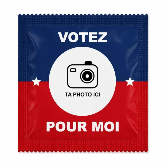 Callvin Votez pour moi préservatifs lot de 5 lubrifié
