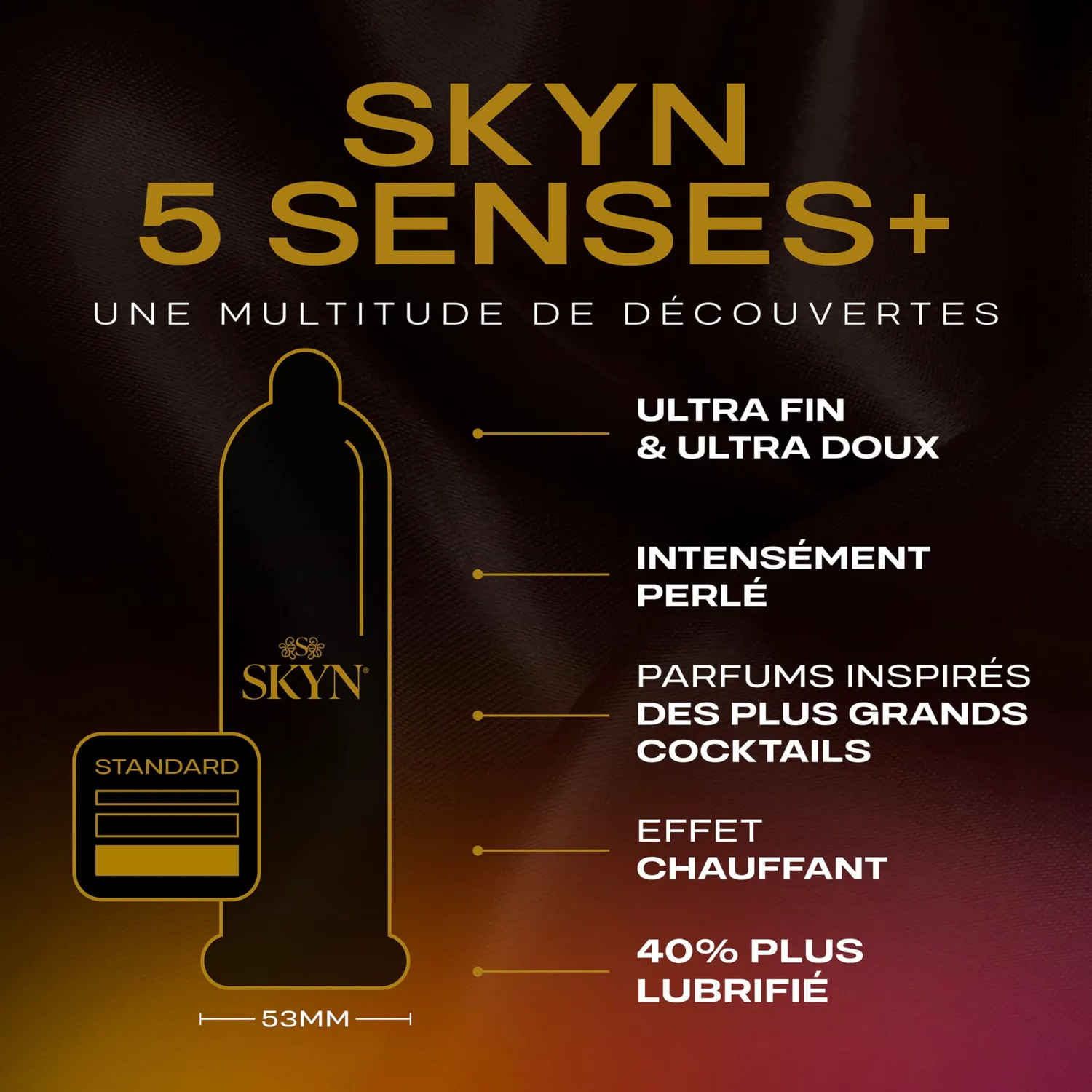 SKYN 5 Senses + préservatifs x5 sans latex variés
