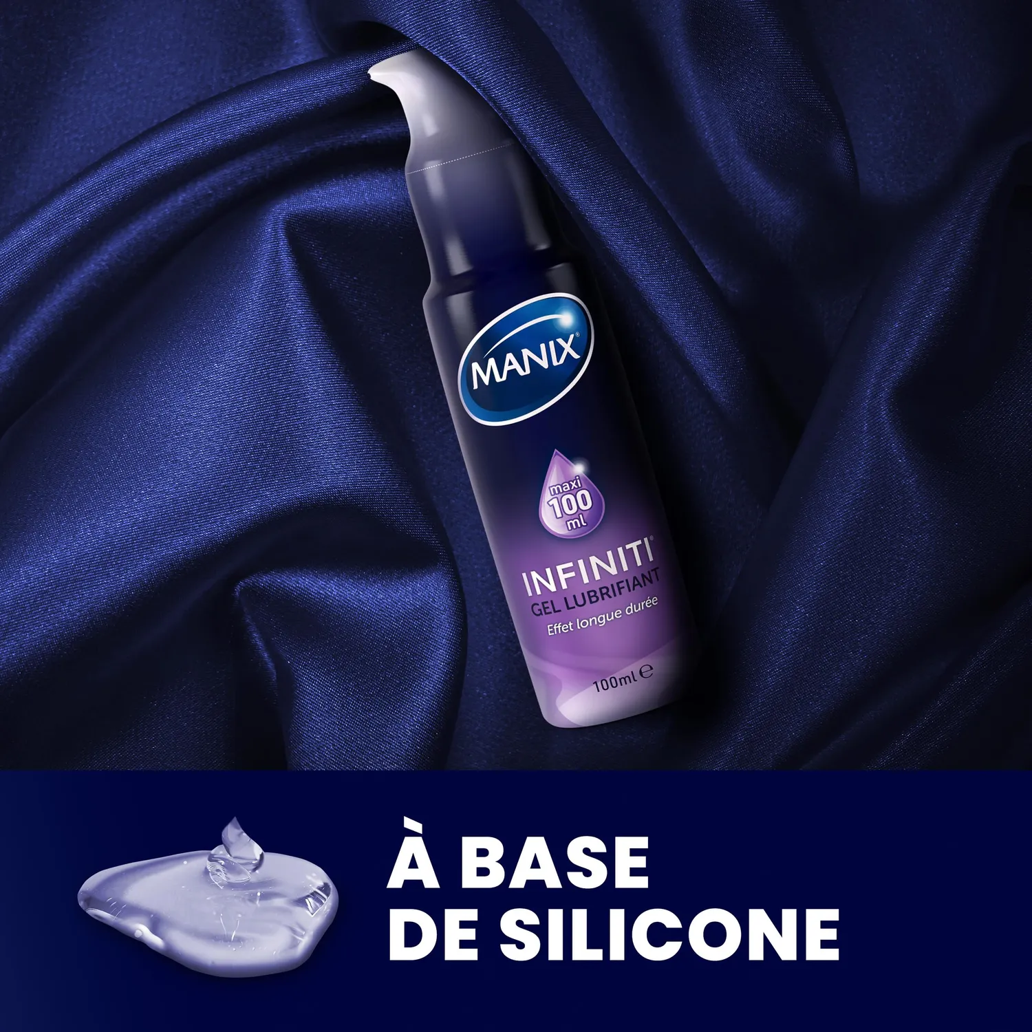 Manix Infiniti gel lubrifiant 100 ml silicone longue durée