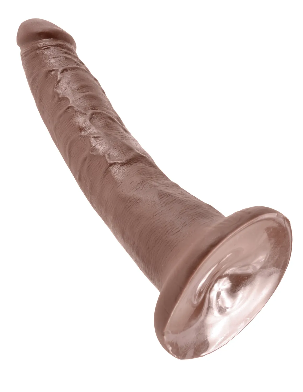 King Cock 7" gode réaliste marron compact