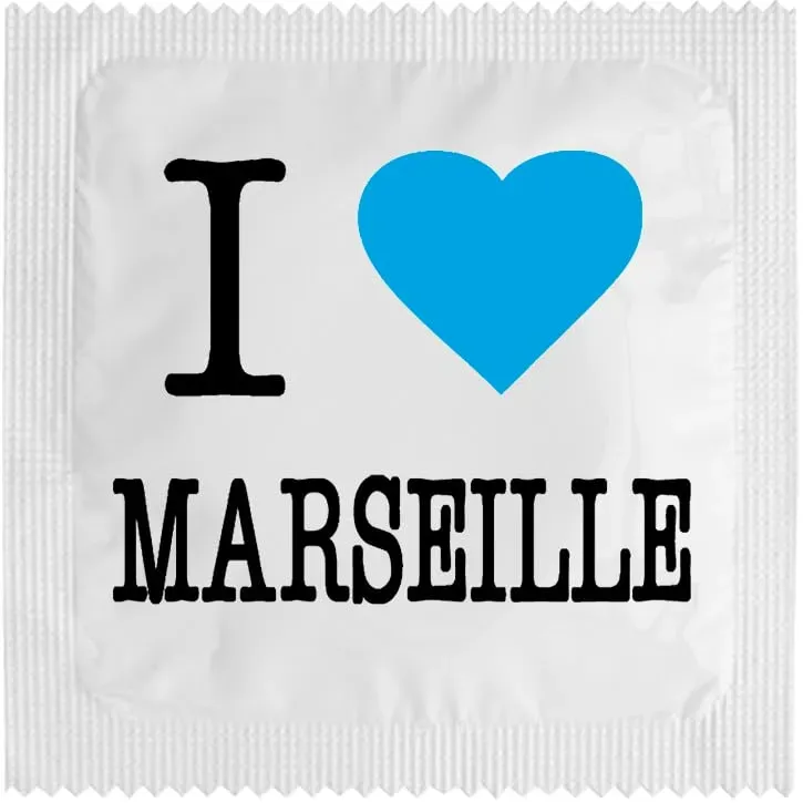 Callvin I Love Marseille préservatif latex fin