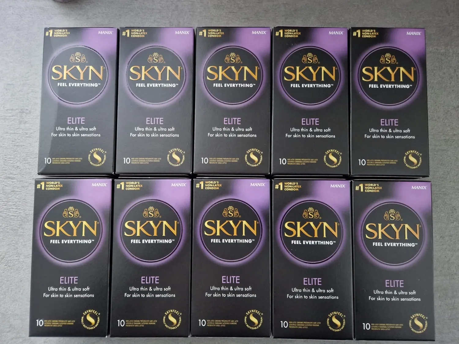 SKYN Elite préservatifs sans latex x22 ultra-fins
